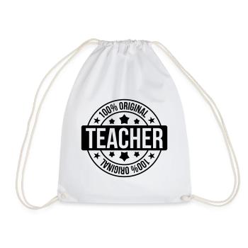 School / Teacher - Turnbeutel - Weiß - Vorne