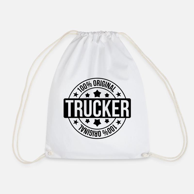 Trucker - Turnbeutel - Weiß