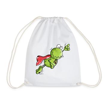 Drôle Grenouille - Sac de sport léger - blanc - Devant