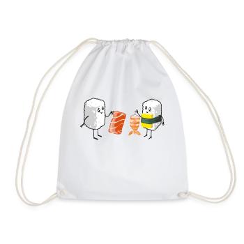 Sushi Shopping - Turnbeutel - Weiß - Vorne