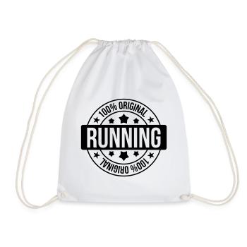 Course à Pied / Running / Jogging / Coureur - Sac de sport léger - blanc - Devant