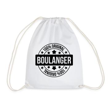 Baker / Bakery / Bäckerei / Boulanger / Bread - Drawstring Bag - white - Front