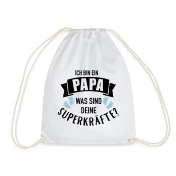 Papa - Turnbeutel - Weiß - Vorne