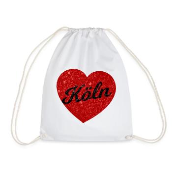 Kölsche's heart - Drawstring Bag - white - Front