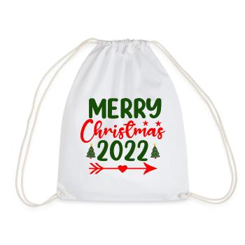 Joyeux Noël 2022 - Weihnachten - Sac de sport léger - blanc - Devant