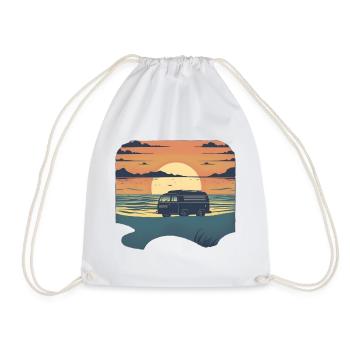 Camper - Drawstring Bag - white - Front