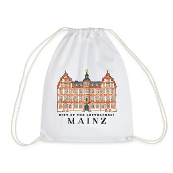 Mainz, City of Book Printing, Germany - Drawstring Bag - white - Front
