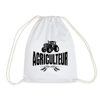 agriculture, agriculteur, fermier - Sac de sport léger - blanc - Devant