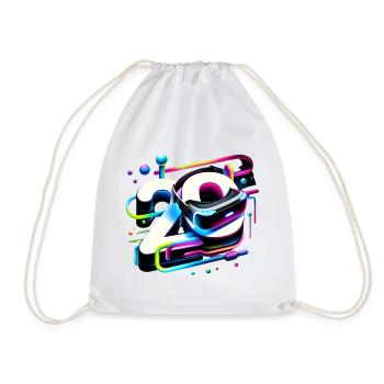 Anniversaire 20 ans Geek gamer 3D - Sac de sport léger - blanc - Devant