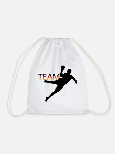 Handballer Handball Team Deutschland EM Symbol - Turnbeutel - Weiß