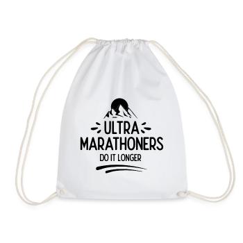 Les ultra-marathoniens le font plus longtemps - Sac de sport léger - blanc - Devant