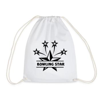 Bowling star - Turnbeutel - Weiß - Vorne