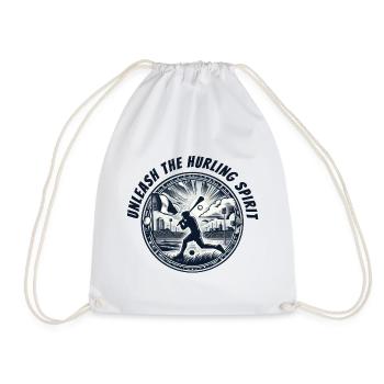 Unleash the Hurling spirit - Drawstring Bag - white - Front