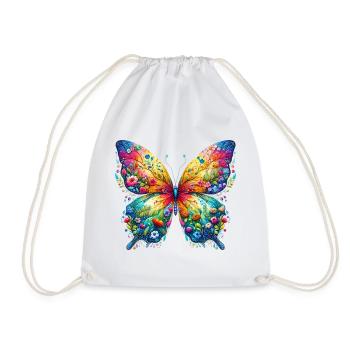 Papillon - Sac de sport léger - blanc - Devant