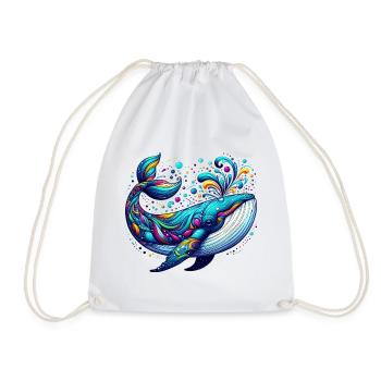 Baleine - Sac de sport léger - blanc - Devant