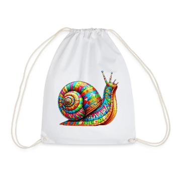 Escargot - Sac de sport léger - blanc - Devant