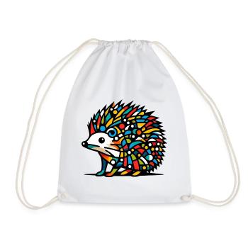 Hérisson - Sac de sport léger - blanc - Devant