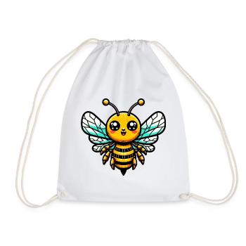 Abeille - Sac de sport léger - blanc - Devant