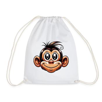 Singe - Sac de sport léger - blanc - Devant