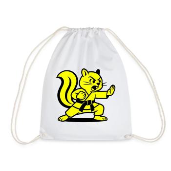 Karate Eichhörnchen! - Turnbeutel - Weiß - Vorne