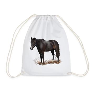 Cheval - Sac de sport léger - blanc - Devant