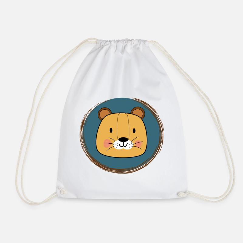 Lovely Lion - Turnbeutel - Weiß
