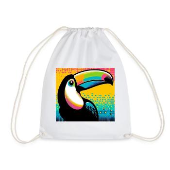 toucan - Sac de sport léger - blanc - Devant
