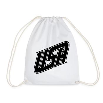 Logo USA - variable de couleur - Sac de sport léger - blanc - Devant