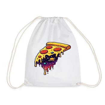 Tranche pizza cosmique - Sac de sport léger - blanc - Devant