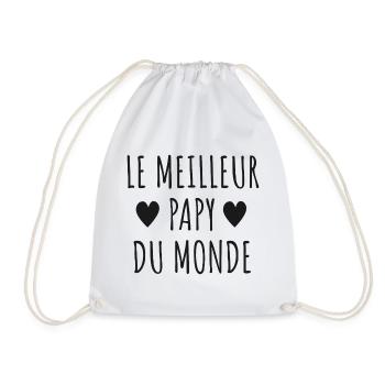 Meilleur Papy Monde - Sac de sport léger - blanc - Devant