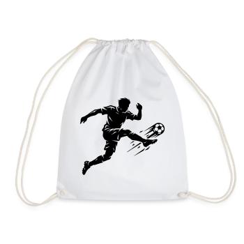 Soccer Silhouette Soccer - Sac de sport léger - blanc - Devant