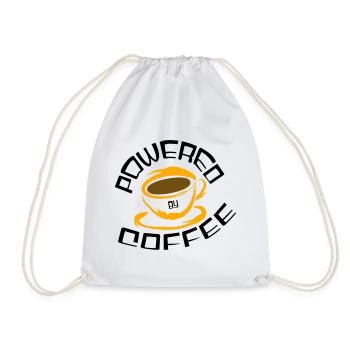 Powered by Coffee - Turnbeutel - Weiß - Vorne