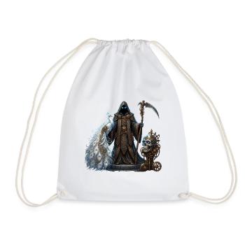 Der Mitternachtspfau – Stea Gothic Elegance - Turnbeutel - Weiß - Vorne