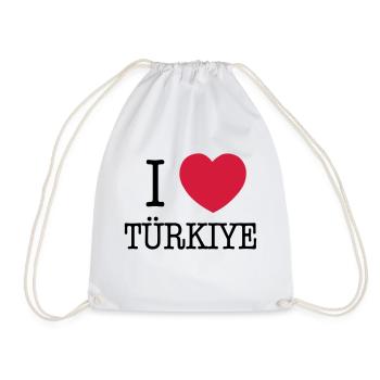 I LOVE TURKEY - I LOVE TÜRKIYE - Sac de sport léger - blanc - Devant