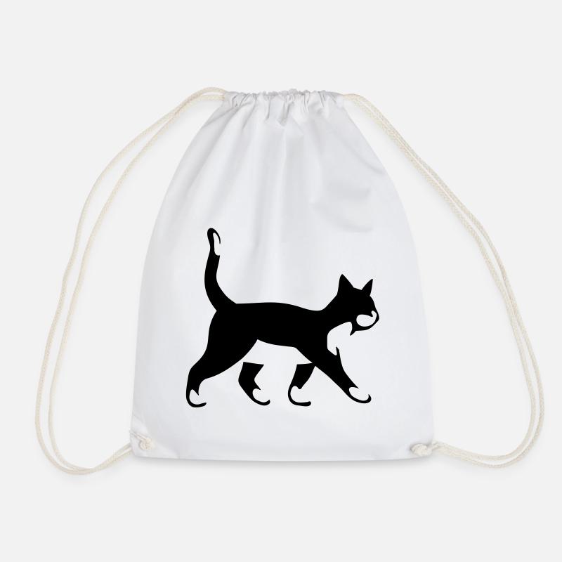 Katze kleine Katze Katzendame - Turnbeutel - Weiß