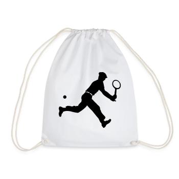 tennis retro - Sac de sport léger - blanc - Devant