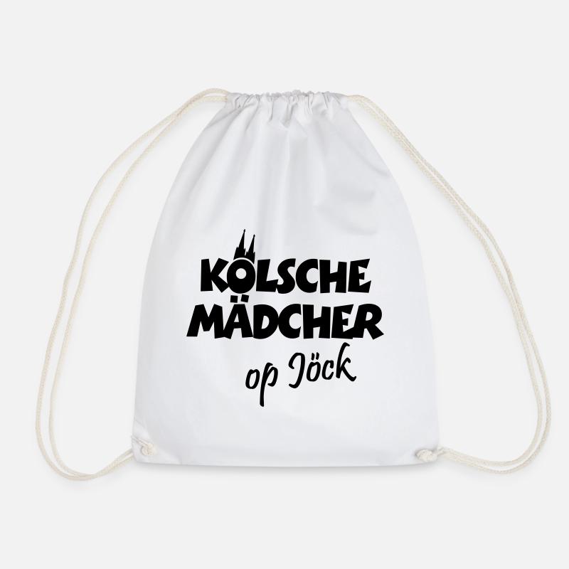 Kölsche Mädcher op Jöck Köln Kölnerinnen auf Tour - Turnbeutel - Weiß