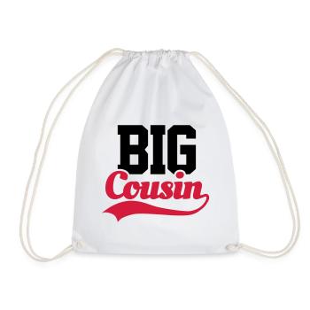 Big Cousin - Drawstring Bag - white - Front