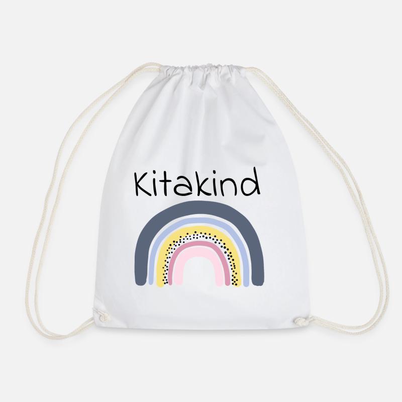 Kitakind Regenbogen - Turnbeutel - Weiß
