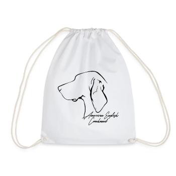ANGLAIS AMÉRICAIN COONHOUND Profil Chiens Wilsigns - Sac de sport léger - blanc - Devant