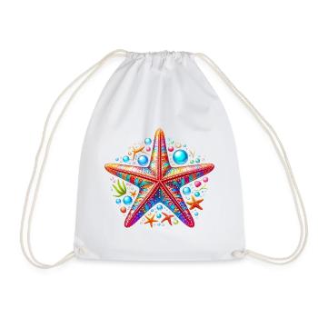 Étoile de mer - Sac de sport léger - blanc - Devant