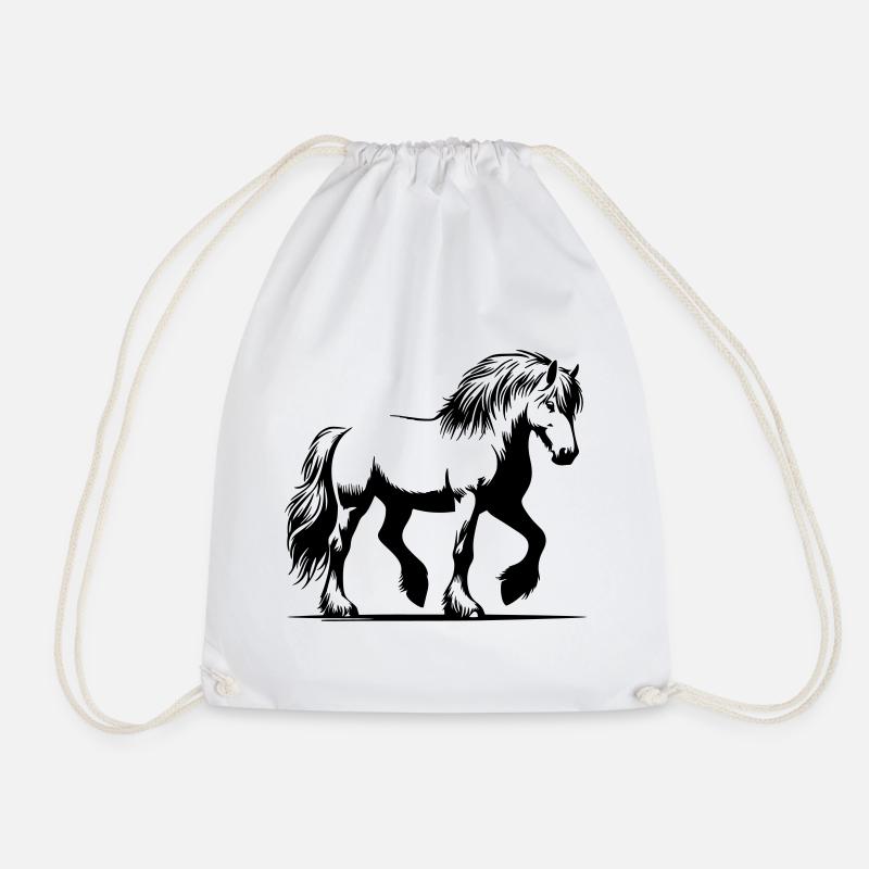 Pferd Isländer Islandpony Islandpferd - Turnbeutel - Weiß