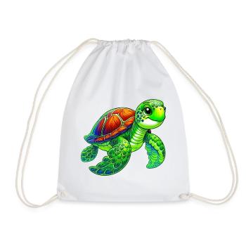 Tortue - Sac de sport léger - blanc - Devant