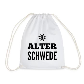 Alter Schwede Fun Design - Turnbeutel - Weiß - Vorne