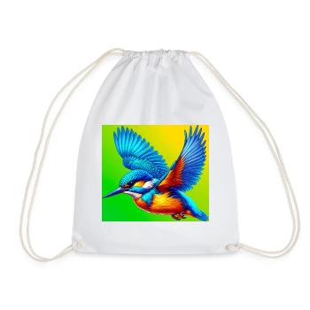 martin-pêcheur - Sac de sport léger - blanc - Devant
