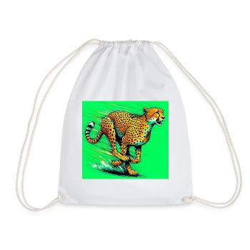 Gepard - Turnbeutel - Weiß - Vorne
