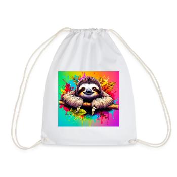 paresse - Sac de sport léger - blanc - Devant
