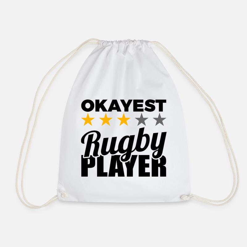 Rugby Spieler - Turnbeutel - Weiß
