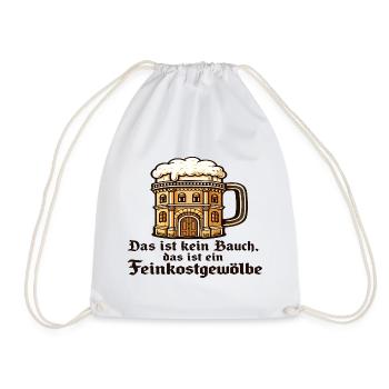 Bierkrug Bauwerk Humor - Turnbeutel - Weiß - Vorne