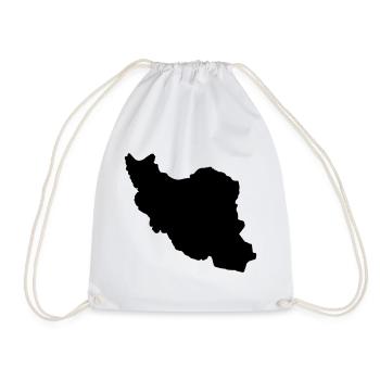 Silhouette de l’Iran - Sac de sport léger - blanc - Devant